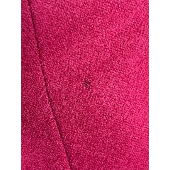 Vintage Red Burberry Long Sleeve Gold Button Detail Double Breasted Blazer - Picture 5 of 12